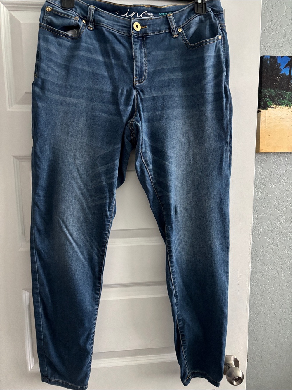INC Denim Blue Stretch Jeans Skinny leg